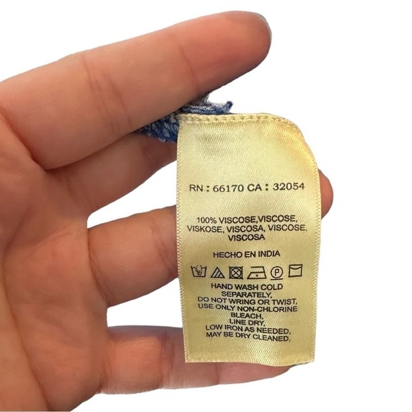 Maeve Clarita Wrap Top floral by Anthropologie Hawaiian Vintage Print Size 10 - Picture 5 of 6